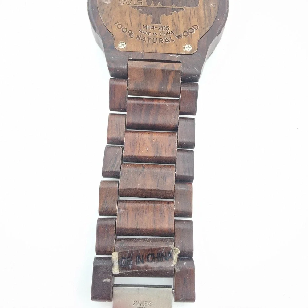 WEWOOD Arrow Nut Men's Watch 100% Natural Walnut Wood Stainless Steel Clasp 7